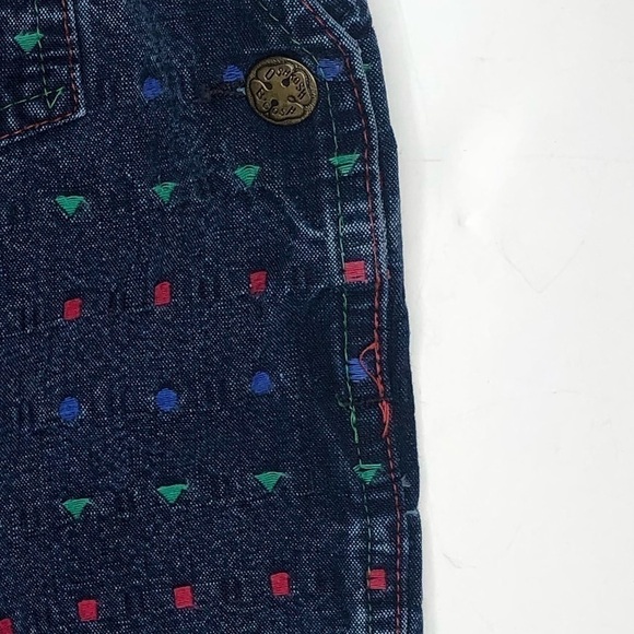 Vintage OshKosh B’gosh Made in USA Infant Overalls Geometric Shapes Sz 6-9mo - Picture 13 of 16